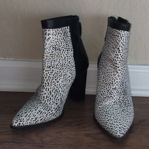 Loeffler Randall Leather Booties Size 7
